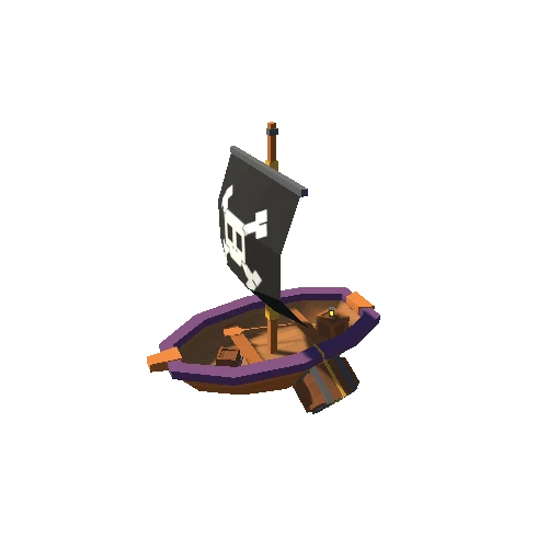 Pirate Ship 01 Skeleton A Purple